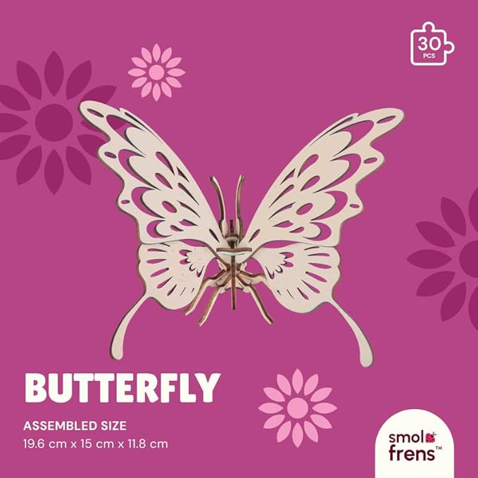 Wooden Animal Puzzles for Ages 8+, 5 Pack 3D Wooden Puzzles, STEM Kits for Kids & Adults, Wood Crafts Model Kits, STEM Toys, DIY Art Projects, Educational Gifts Toys, Party Favors - City Frens