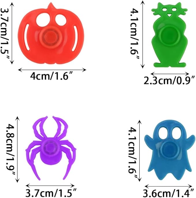 24 PCS Halloween Fidget Spinners Toys for Kids Boys Girls Teens Halloween Party Favors Halloween Treat Bags Gifts Stress Relief