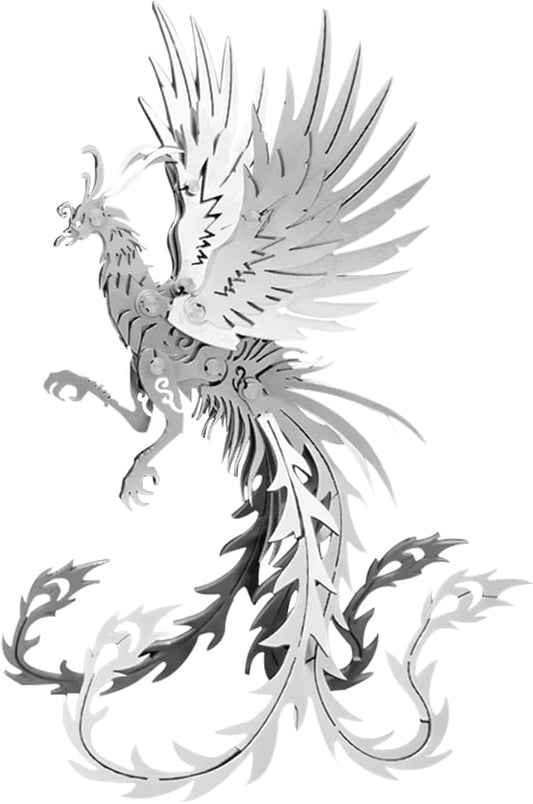 FILASLFT 3D Metal Model Kits, Mechanical Undead Bird 3D Metal Puzzle,Steel Mythology Animal Series DIY Brain Teasers Simple 3D Puzzles Home Decor Art Craft Gifts Toys for Adult