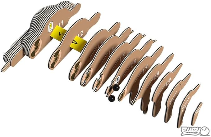 Eugy Sloth 3D Puzzle, 23 Piece Eco-Friendly Educational Toy Puzzles for Boys, Girls & Kids Ages 6+