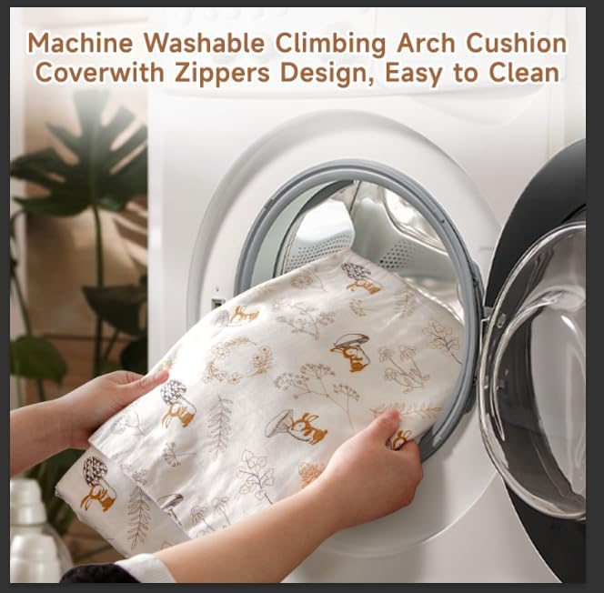 Cushion for Climbing Arch, Rocker Pillow for Toddlers Arch Climber, Floor Lounger Seats Pillow and Cover, Floor Pillow Toddler Nap Mat, Bed Floor Pillow for Kids (Cushion for Rocker)