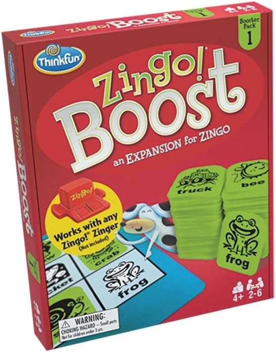 ThinkFun Zingo! Booster Pack #1 - Exciting Expansion Pack for Zingo! Game | Engages Kids in Learning | Enhances Memory & Word Recognition Skills | Trusted by Families Worldwide