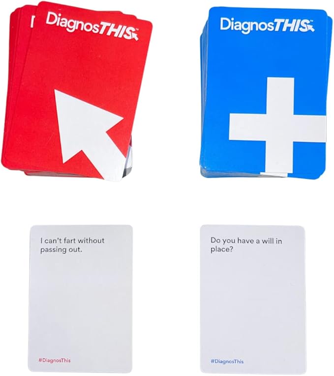 DiagnosThis – Hilarious Hypochondriac Party Game for Adults | 300 Diagnosis & 100 Symptom Cards for Medical Nerds, Hypochondriacs & Game Nights