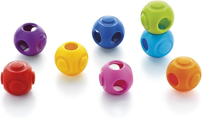 SmartGames Caged Marbles 3D Logic Game with 80 Challenges for Ages 10 - Adult. Can You fit The Marbles in The Cube?