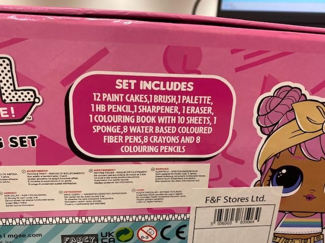 L.O.L. Surprise! Colored Pencils Art Supplies Kids Drawing Kit School Supplies Painting Kit Girls Drawing Pencils Art Kit Travel Case with Crayons Arts and Crafts for Kids 4-12 (Multicolor)