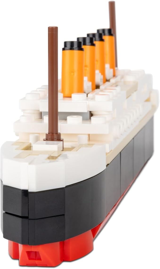 Brick Loot Titanic Micro Building Blocks Set – 217-Piece DIY Ship Model Kit, Mini Bricks for Adults & Kids, 3D Puzzle STEM Toy, Collectible Display, Gift for Ship Lovers & Puzzle Fans (Medium)