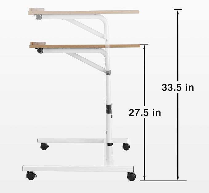 1000 Piece Tilting Jigsaw Puzzle Table with Legs, 31.1''x21.4'' Angle and Height Adjustable Puzzle Board Tabletop with Wheels (Puzzle Board Not Included)