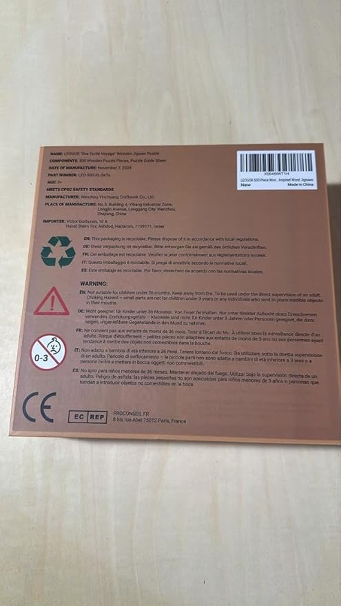 LEOGOR Wooden Jigsaw Puzzles for Adults 500 Pieces (25.2 x 16.4 in), Sea Turtle Puzzle, Extra-Thick 5mm Wood, Colorful Marine Life Design, Unique Gift and Interesting Challenge for Adults and Teens