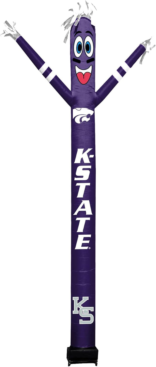 NCAA K-State Wildcats Football Wacky Waving Inflatable Tube Guy with LED Lights & Built-in Blower - 6" x 36" x 96" Inflatable Tube Man Crazy Sports Fan Outdoor Party Decoration
