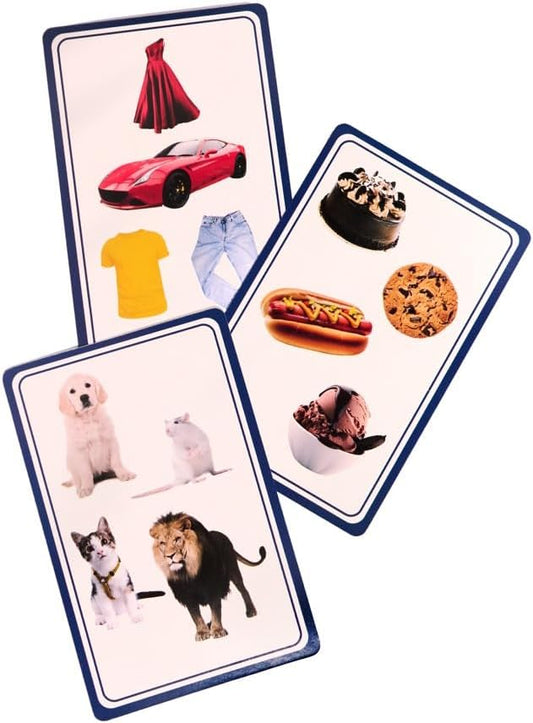 What Doesn't Belong? Educational Card Game for Kids – Fun Logic & Critical Thinking Game for Preschool & Kindergarten – Speech Therapy, Homeschool & Classroom Learning Activity