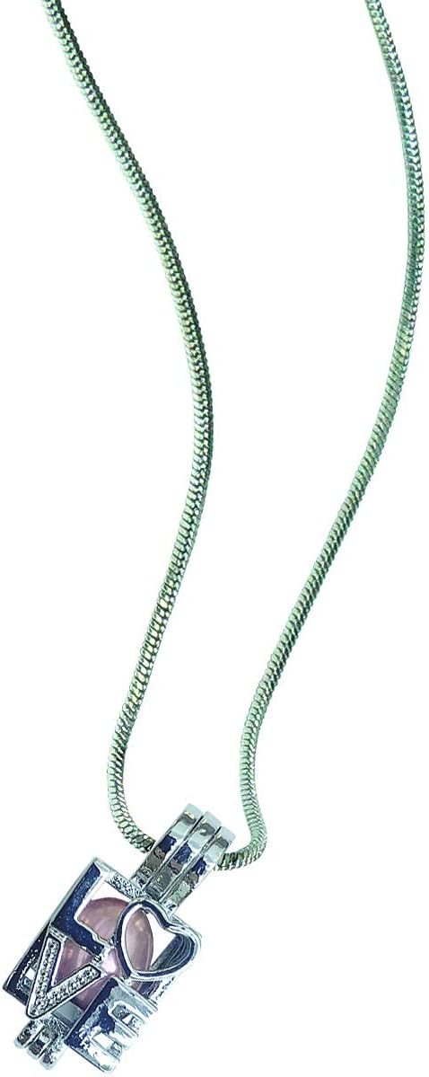 My Inspirations Precious Pearl in Oyster Kit, Mysterious Pearl Gift Set, DIY Necklace Making Kit, Elegant Pendant with 20" Chain, Great Gift for Any Occasion(Love)