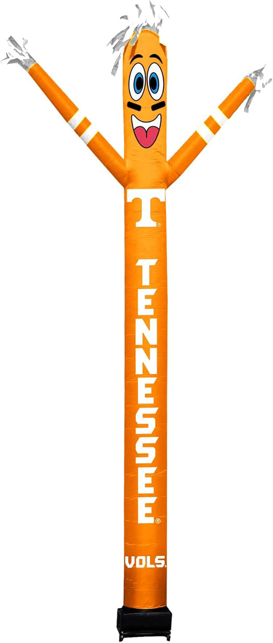NCAA Tennessee Volunteers Football Wacky Waving Inflatable Tube Guy with LED Lights & Built-in Blower - 6" x 36" x 96" Inflatable Tube Man Crazy Sports Fan Outdoor Party Decoration