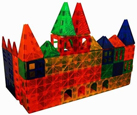 Mag-Genius Educational & Colorful Magnetic Building Blocks Set – 182+2-Piece Stackable Dynasty Series