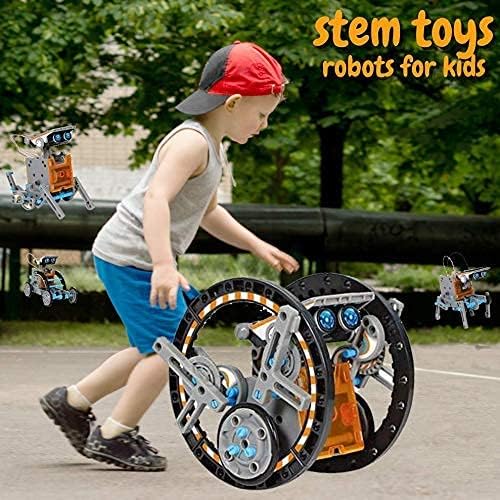 STEM 12-in-1 Solar Robot Toys, Building Science Educational Experiment Kit for Kids Aged 8-12 | 190 Pcs Robotics kit for Kids, Young Engineer Gift for Boys Girls Aged 8-12 & Up