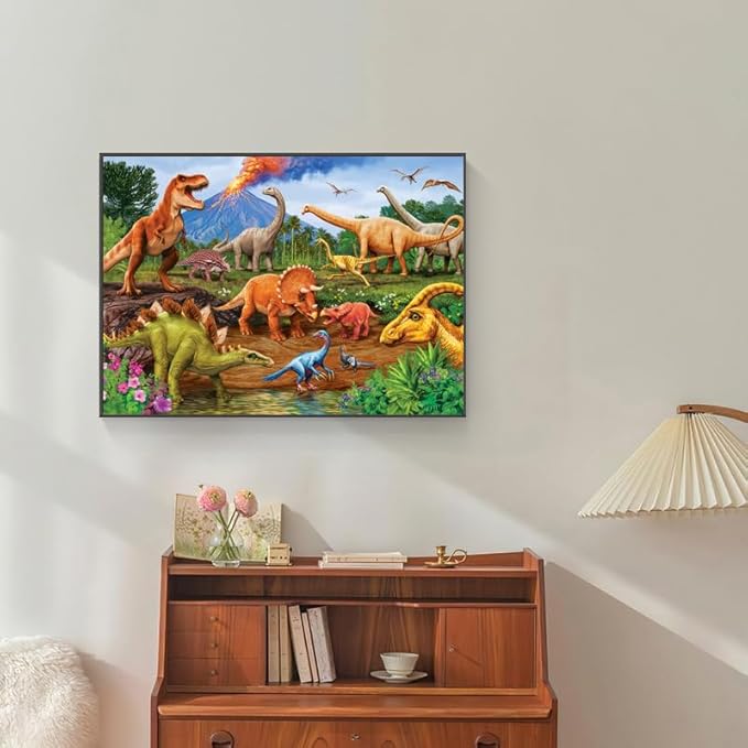 500 Piece Puzzles for Adults Jurassic 20.5 x 15 Inch 500 Piece Jigsaw Puzzles for Kids Adults Dinosaurs Puzzles 500 Pieces for Adults Holiday Educational Challenge Toy