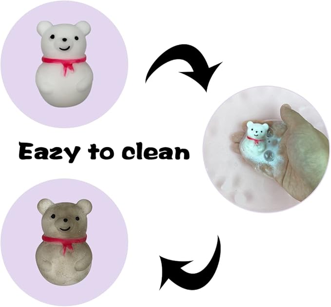 Anditoy 100 PCS Christmas Mochi Squishy Toys Squishies Christmas Toys for Kids Girls Boys Toddlers Christmas Party Favors Stocking Stuffers Gifts