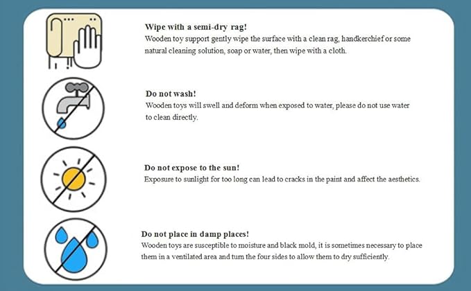 WHOHOLL Wooden Toddler Cleaning Set, Blue Toys Montessori Toys for 3+ Years Old Boy, Housekeeping Play Set Includes Broom Mop Duster Dustpan Sponge and Organizing Stand, STEM Skill Developmental Gift