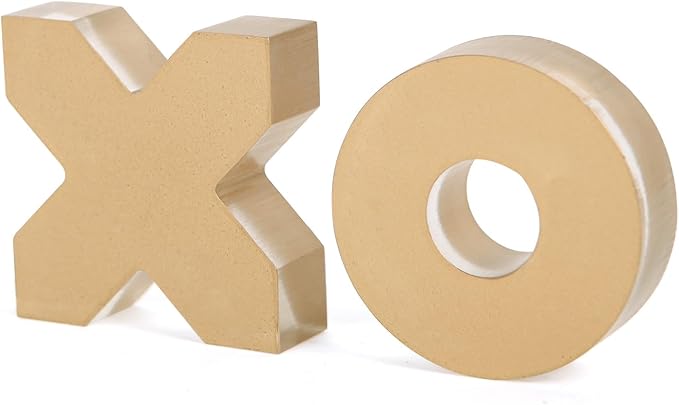 NIKKY HOME Acrylic Tic Tac Toe Wood Board Game Classic Coffee Table Decor Decorative Wooden Travel Game for Family, Gold
