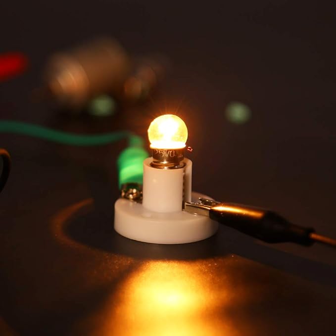 Sntieecr 6 Set 131 PCS DC Motors Kit, Mini Electric Motor 1.5-3V 15000RPM with 66 PCS Plastic Gears, Shaft Propeller, Bulbs, Buzzer Sounder, Science Experiment Set for Kid DIY STEM Engineering Project