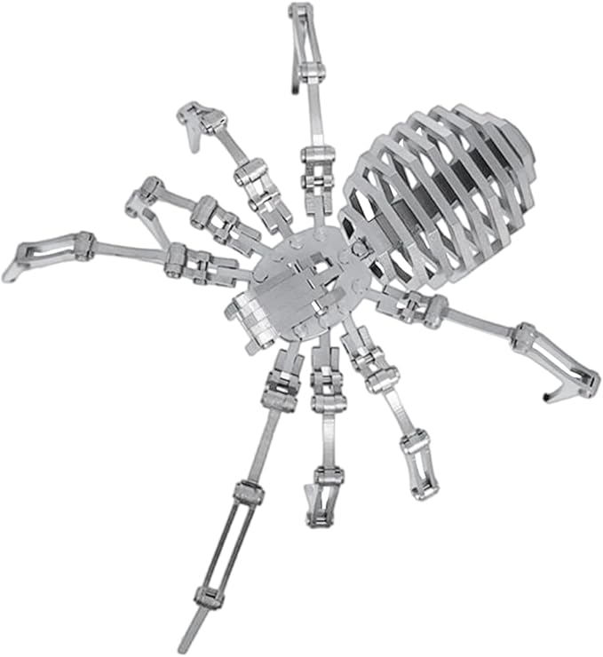 3D Metal Model Kits, Mechanical Spider King 3D Metal Puzzle,Steel Warcraft Collection DIY Animal Brain Teasers Simple 3D Puzzles Home Decor Art Craft Gifts Toys for Adult