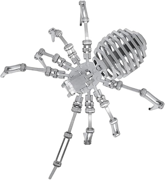 3D Metal Model Kits, Mechanical Spider King 3D Metal Puzzle,Steel Warcraft Collection DIY Animal Brain Teasers Simple 3D Puzzles Home Decor Art Craft Gifts Toys for Adult