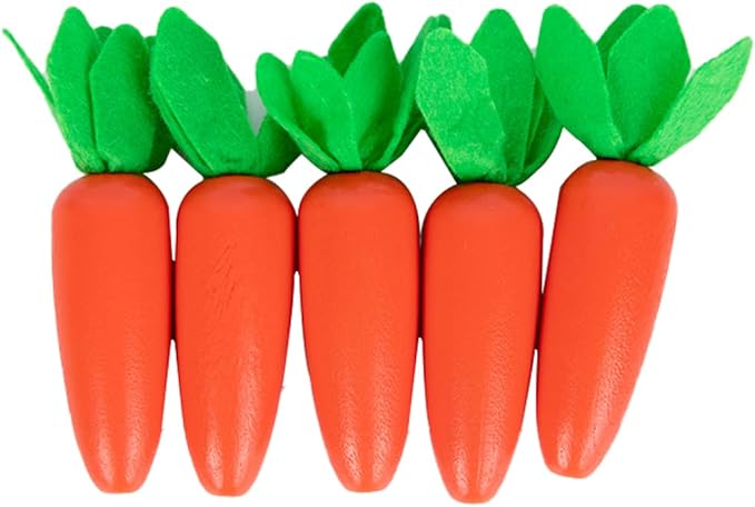 Adena Montessori 4 in 1 Wooden Play Kit Baby Toys,Object Permanence Box,Matchstick Color Drop Game,Carrot Harvest and Coin Box,Ball Drop Toy for Kid 1,2,3 Year Old,Girl Boy Gift for Baby 6-12 Month