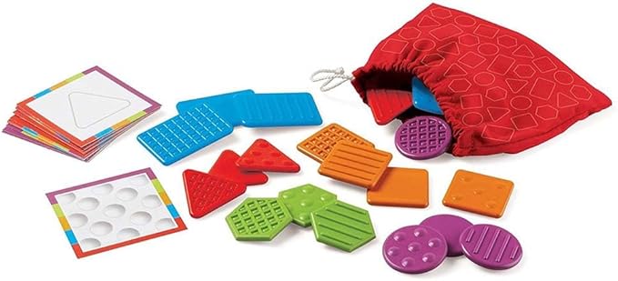 Learning Resources Teaching Tac-Tiles, Hands-on Learning, Ages 3+