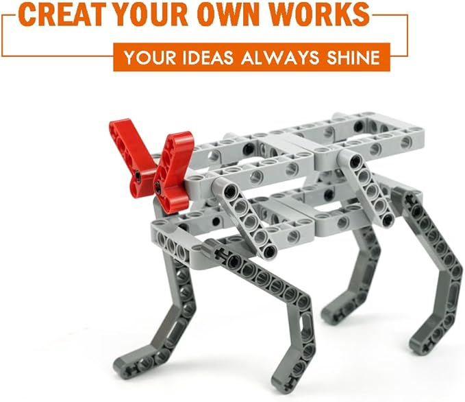 582pcs Technical Parts and Pieces Beams Axles Connectors Bricks Sets, Compatible with Technical, Chassis Frame Liftarm and Pins Building Blocks Accessories Robot Kits Bulk Toys