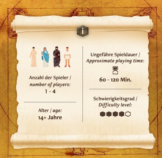 INSCAPE Da Vinci Puzzle Box - Escape Room in A Box for Adults - Cluebox - Mind Puzzles for Adults - Puzzle Boxes with Hidden Compartments - Puzzle Boxes for Adults - Wooden Puzzle Box