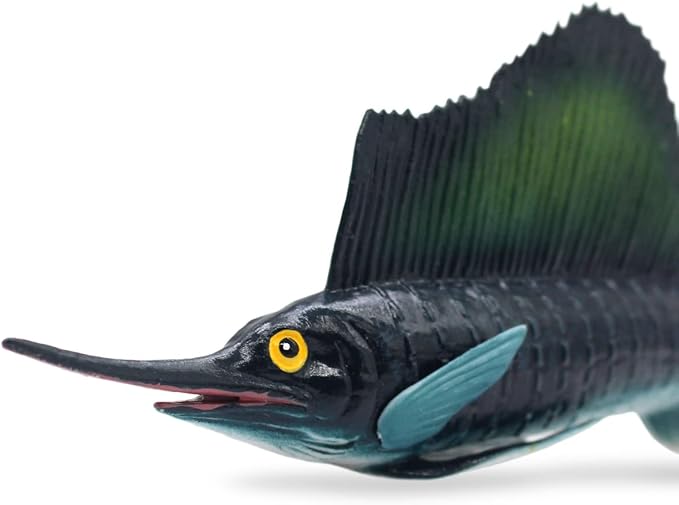 Solid Sea Animals Educational Toys,Simulation Ocean Shark Sea Creature Toy for Toddlers Kids (Sailfish)