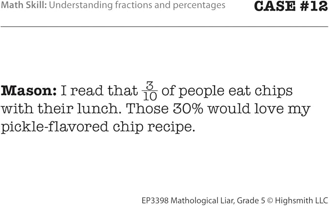 Edupress Mathological Liar Game, Grade 5 (EP63398)