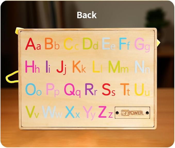 Montessori Busy Board for 1 2 3 4 Year Toddlers LED Light Up Switch Board Kids Sensory Button Toy