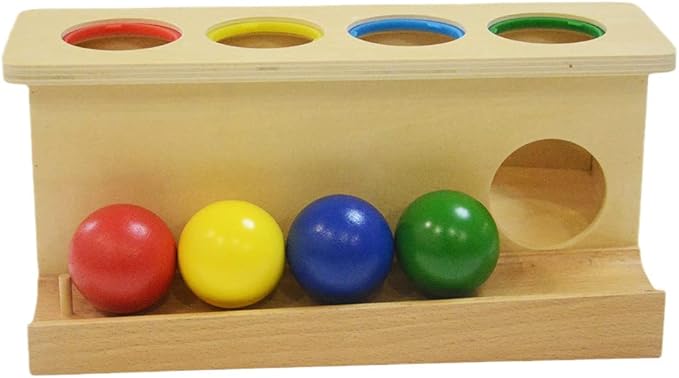 Montessori Toddlers Wooden Push Ball Toys Baby Preschoolers Toys Push Toys