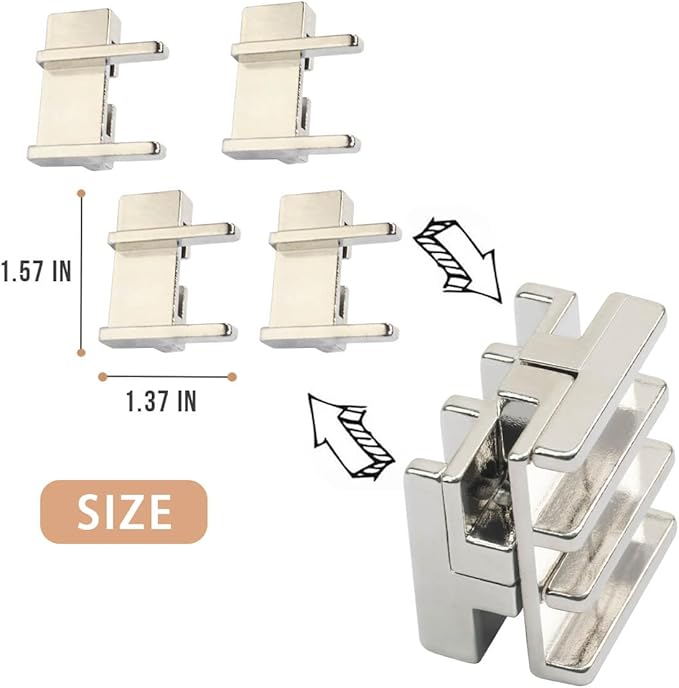 3PCS Fun Metal Brain Teaser Puzzle Games - Adults Mind 3D Toys -Teens IQ Insight Challenge - Educational Gift for Ages 12+