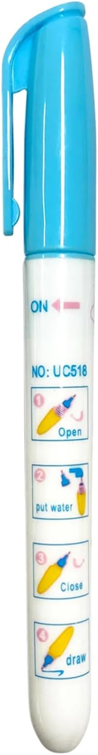 Avenir Reusable Water Coloring Book for Toddlers 1-3 & 3-5 – Mess-Free Paint-with-Water Travel Toy Airplane Activities Road Trip Quiet Book, Water-Reveal Activity Pad, 3-in-1 Creative Set