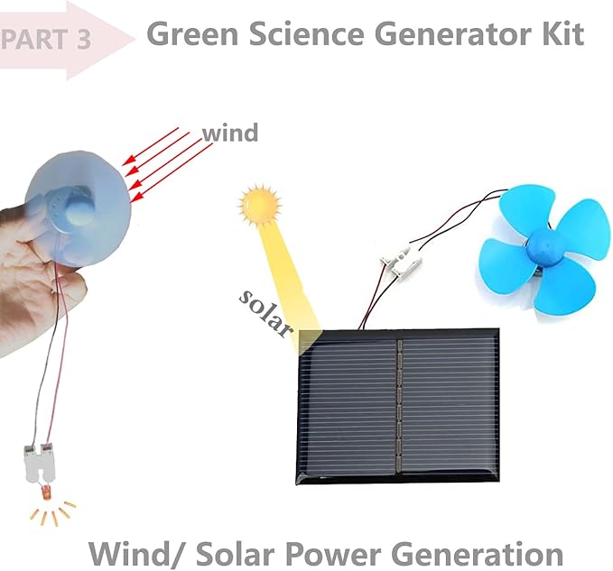Delinx STEM Science Kit, Magnets Learning,Basic Circuit Learning,Fruit Battery Experiment,Green Alternative Energy Lab Kits, Physic Electricity Educational Project for Kids & Teens,Girls & Boys