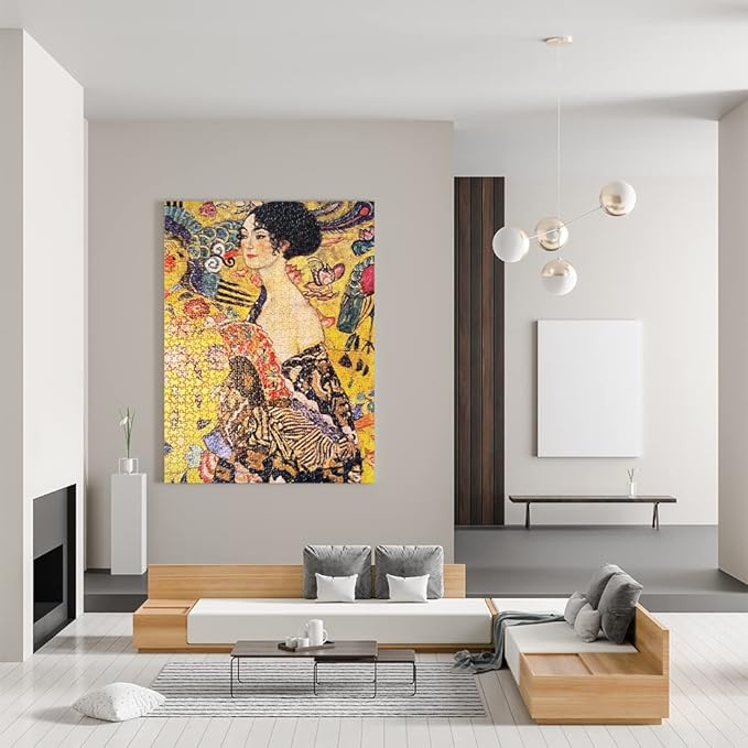 MaxRenard Game Jigsaw Puzzle 1000 Pieces and Up Fine Art Collection Toy Klimt Lady with Fan