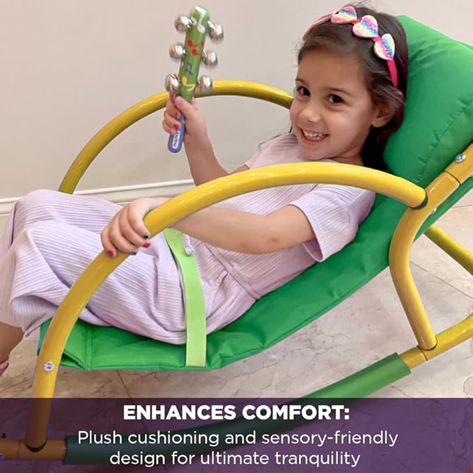 Bright Autism Rocking Chair for Kids (3-8 Years) - Sensory Rocker for ADHD and Special Needs. Great Therapy Tool for Calming Senses. for Sensory Room, Daycare and Playground. Indoor and Outdoor Play