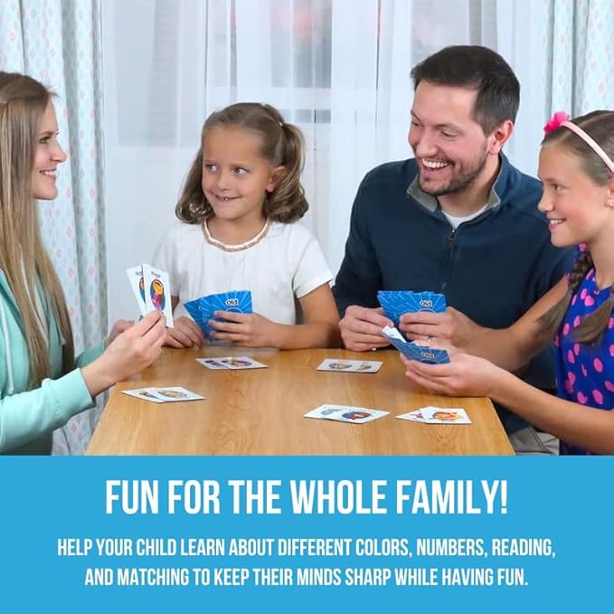 Regal Games Card Games for Kids - Go Fish, Crazy 8's, Old Maid, Slap Jack, Garbage Monsters, War - Simple & Fun Classic Family Table Game Sets (6 x 6)