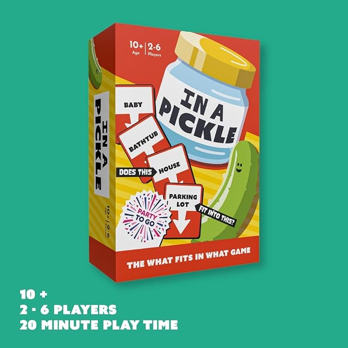 Gamewright - in a Pickle Card Game - Party to Go - Ages 10+