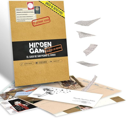 Hidden Games Lugar de Los hechos - El caso de San Pedro el Chico - México - Juego realista de escenas del crimen, emocionante juego de Detectives, juego Escape Room