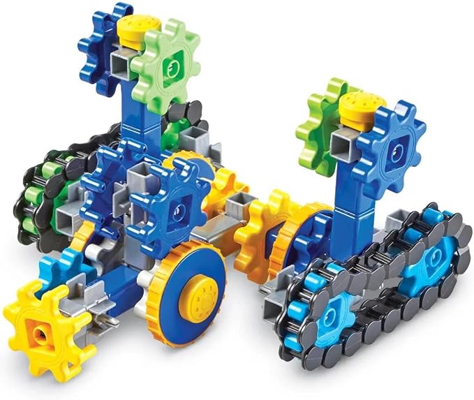 Learning Resources Gears! Gears! Gears! Treadmobiles Building Set, STEM Toys, Develops Early Engineering Skills, 108 Pieces, Ages 5+