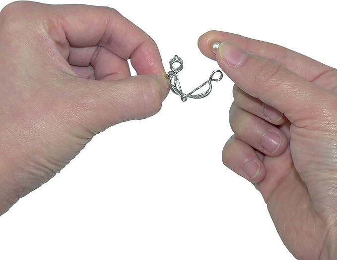 My Inspirations Precious Pearl Pearl in Oyster Kit, Mysterious Pearl Gift Set, DIY Necklace Making Kit, Elegant Pendant with 20" Chain, Great Gift for Any Occasion(Cross)