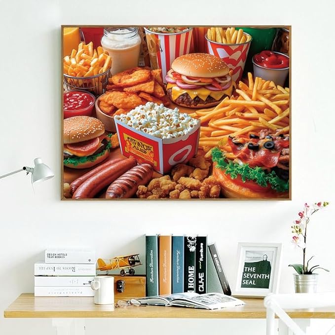 500 Piece Puzzles for Adults Popcorn Combo 20.5 x 15 Inch 500 Large Piece Jigsaw Puzzles for Kids Adults Puzzles 500 Pieces for Adults Holiday Educational Challenge Toy