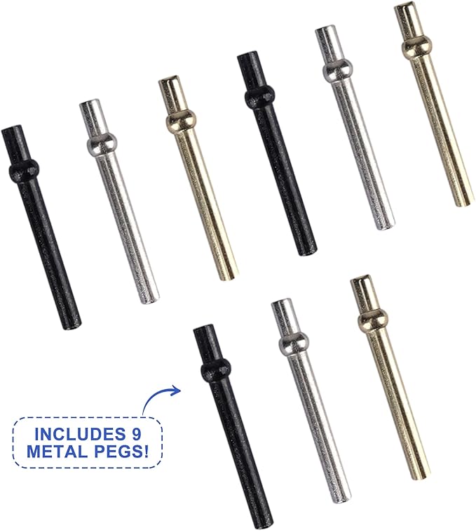 GOTHINK Cribbage Board Game Set w/Storage - 9 Metal Pegs, 2 Decks of Playing Cards, 3-Track Folding Wooden Board Games for Adults & Kids - 2-4 Player Games - Ideal for Family Game Night, Travel