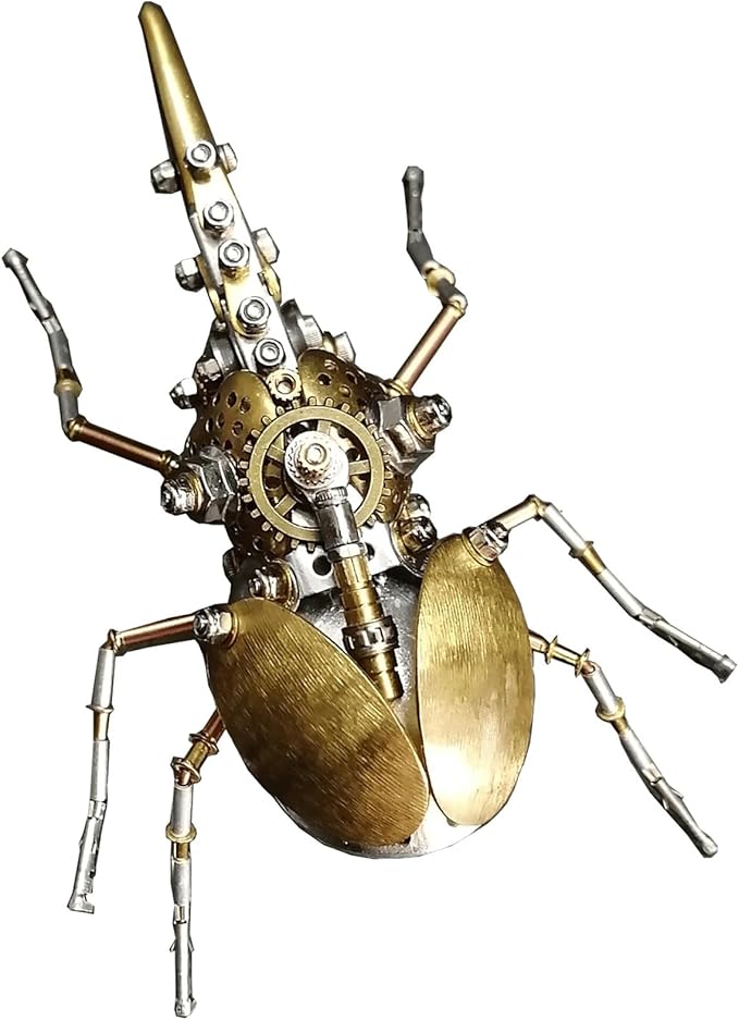 3D Metal Puzzles for Adults Steampunk Bug Sculpture Insect Clockwork 3D Steampunk Metal Puzzle Hercules Beetle Mechanical Insects Model (Aristolochia)