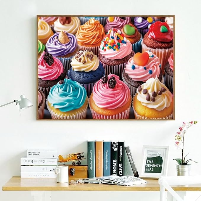 500 Piece Puzzles for Adults Ice Cream Cupcakes 20.5 x 15 Inch 500 Jigsaw Puzzles for Kids Adults Puzzles 500 Pieces for Adults Holiday Educational Challenge Toy
