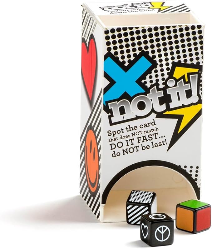 Not It! Dice Tower: Roll The Dice, Dodge The Match, Exciting Family Game Night Fun, 3+ Players Ages 6 and Up - Original