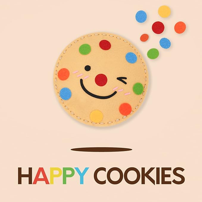 Cymbana Kids Sewing Kit Make Your Own Food Felt Plush Toy, Donuts, Ice Cream Craft Art Set for Beginners, Girls Gifts for Children Ages 6+