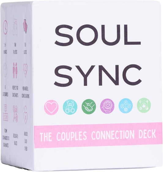 Soul Sync: 150 Conversation Starters for Couples – Deepen Connection & Intimacy – Perfect for Date Nights, Anniversaries, and Relationship Building